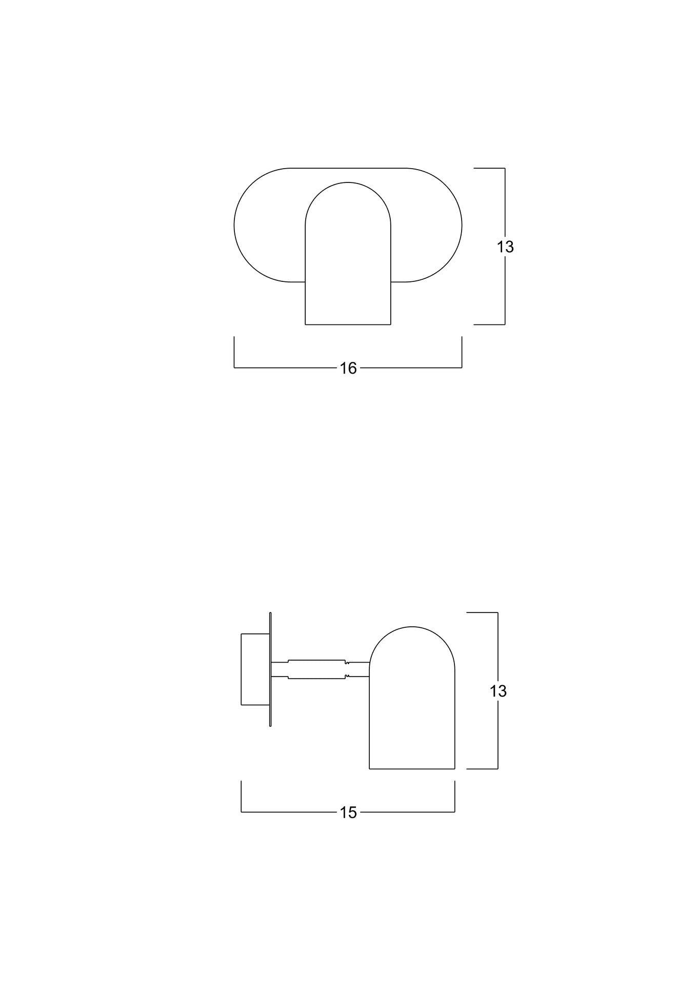 Tekli Lazer Spot Serisi - Koyu Eskitme / Mat Pirinç