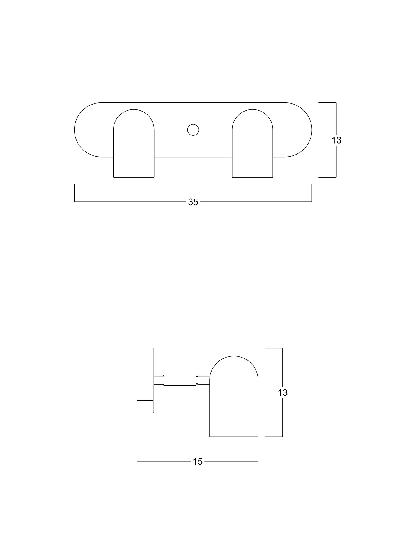 İkili Lazer Spot Serisi / Mat Pirinç