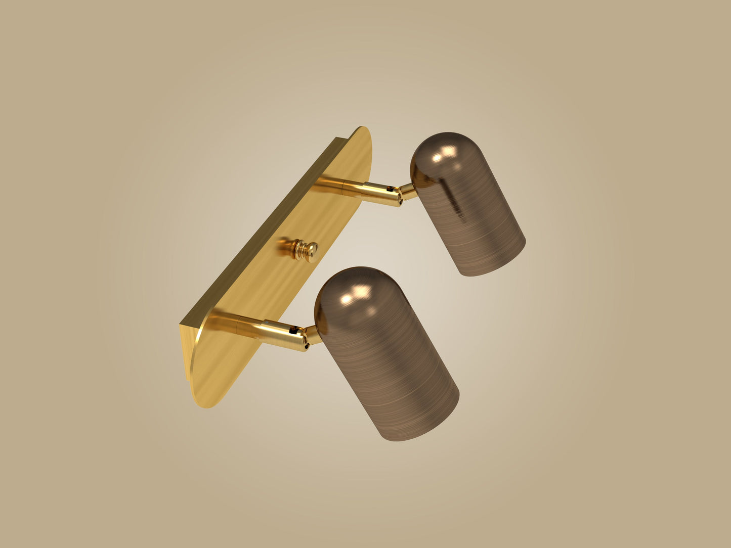 İkili Lazer Spot Serisi / Mat Pirinç