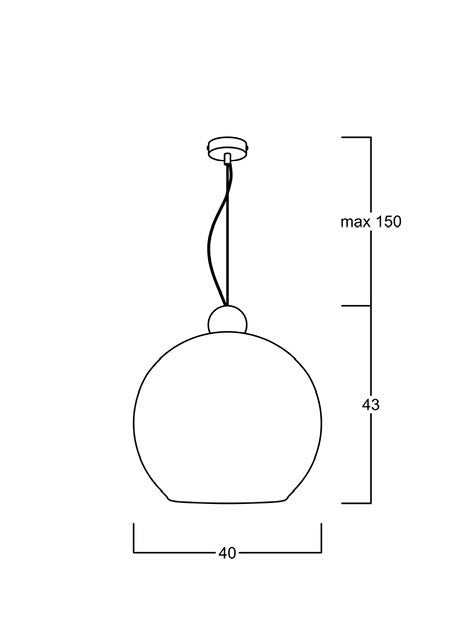 Globe Sarkıt Mat Pirinç Parlak Beyaz - 35 CM