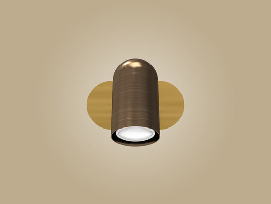 Tekli Lazer Spot Serisi - Koyu Eskitme / Mat Pirinç