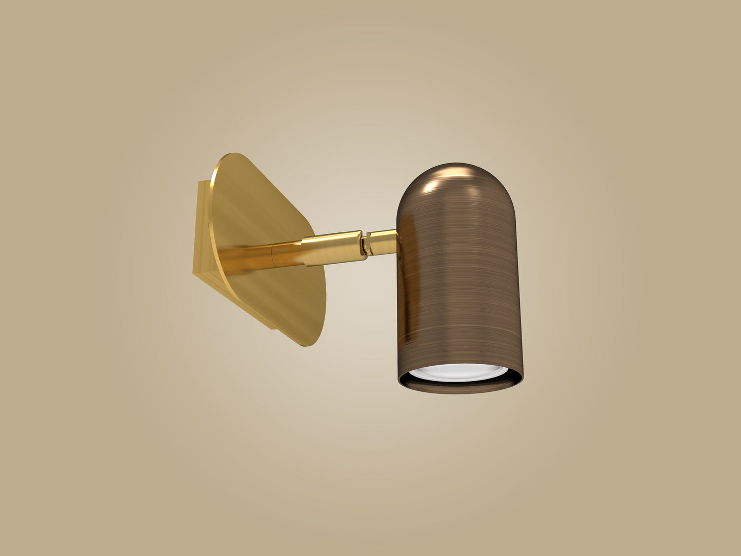 Tekli Lazer Spot Serisi - Mat Pirinç